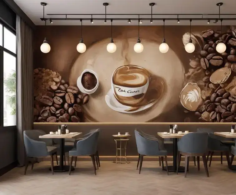 Café livré et prêt à ouvrir au public