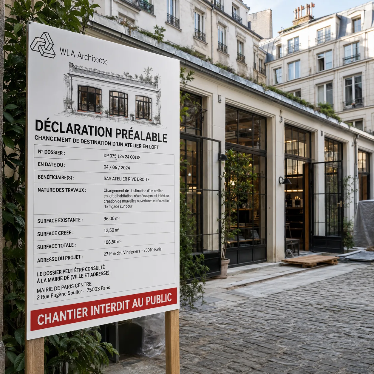 Suivi d'un changement de destination
