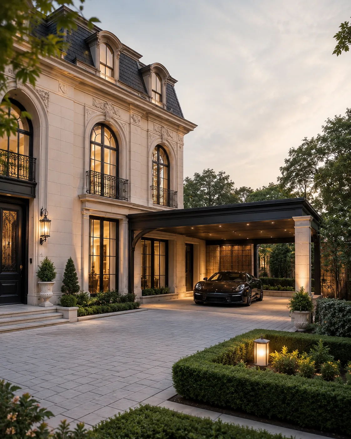 Carport de grande surface nécessitant un permis de construire