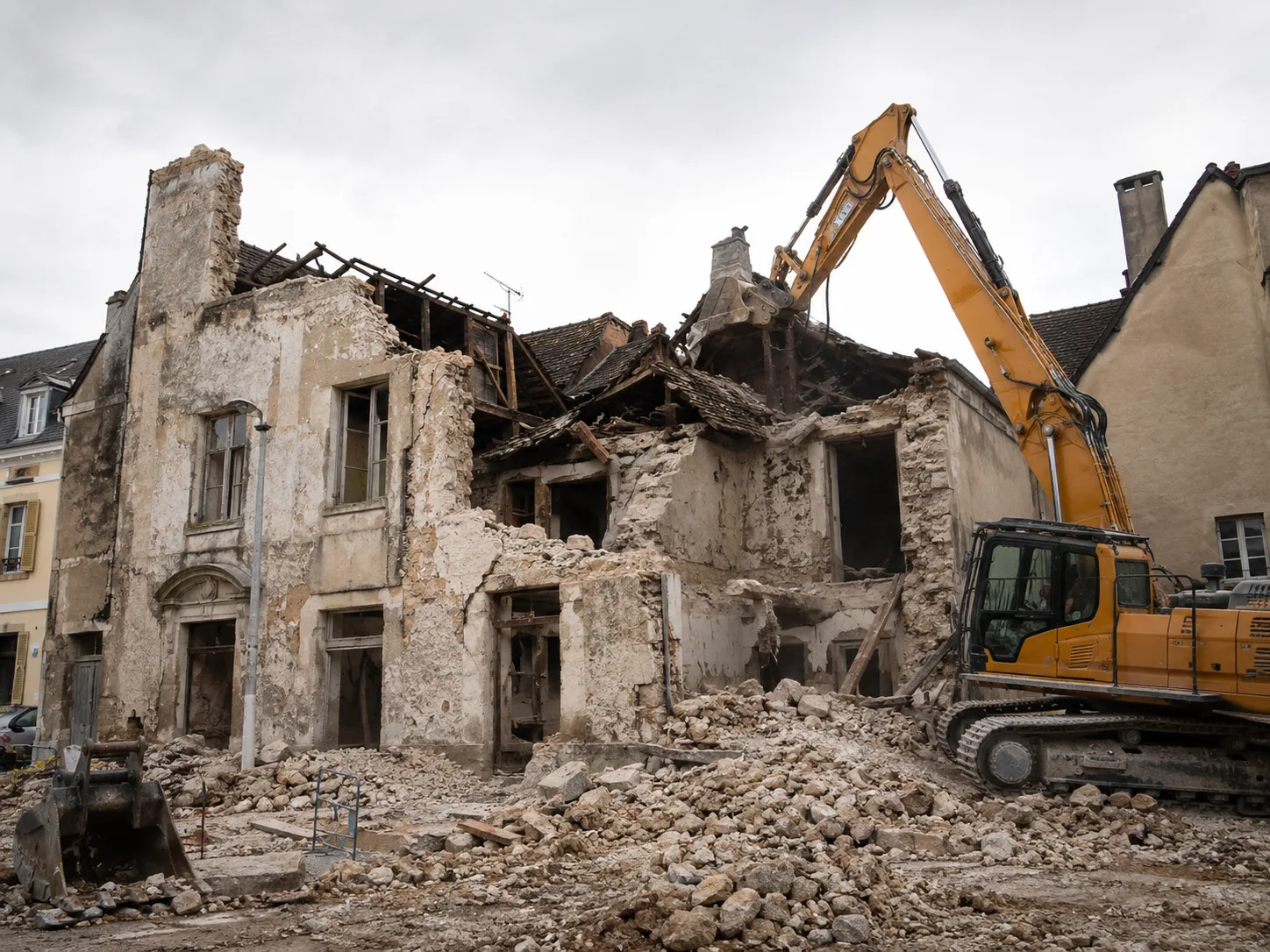 Démolition totale d'un bâtiment soumise à permis